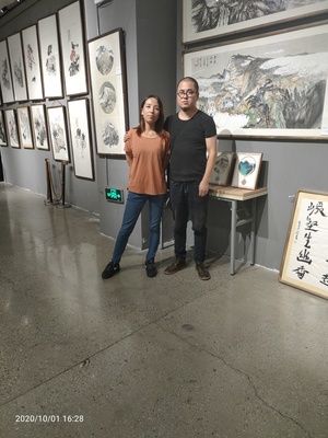青年画家李建博个展在西安艾斯广场市美术家协会艺术画廊隆重开幕